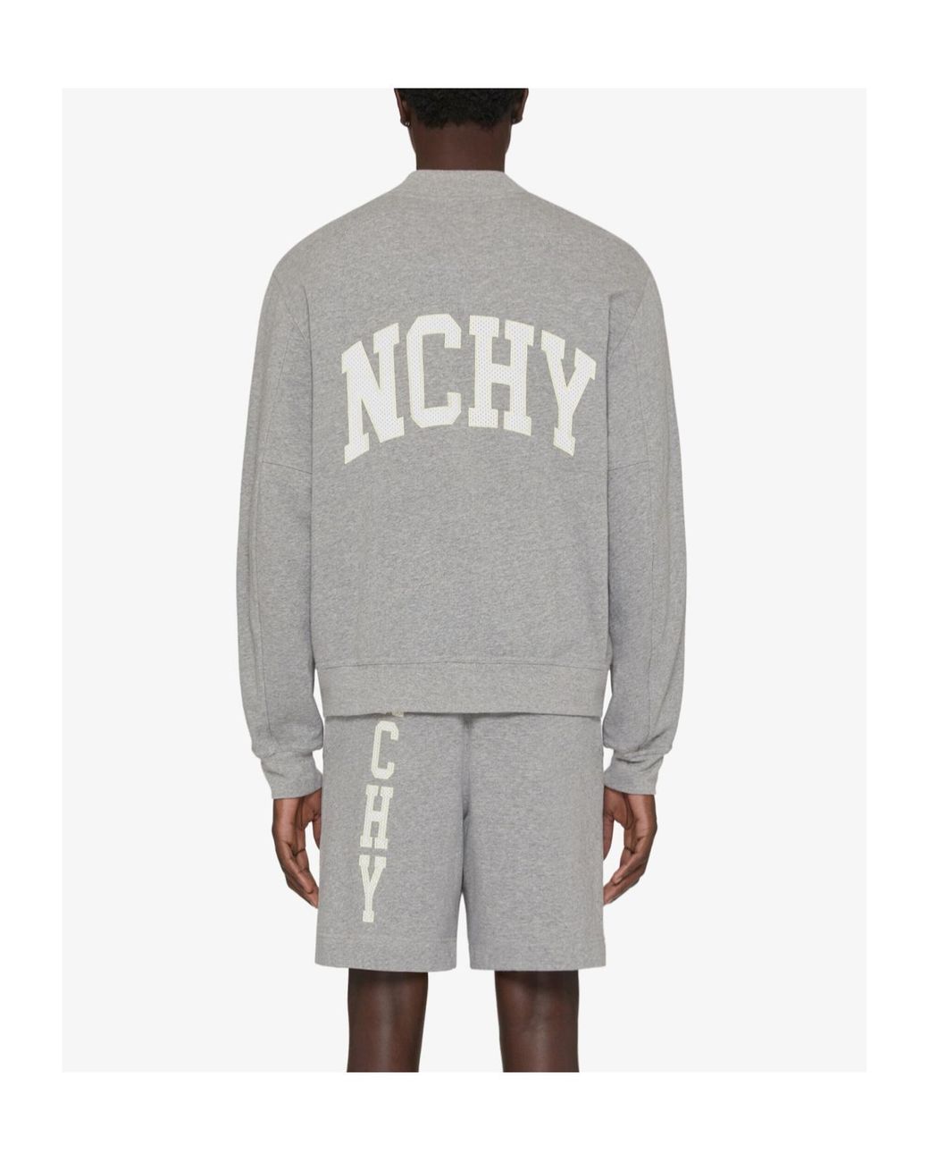 Givenchy Gray Jersey Varsity Bomber Jacket for men