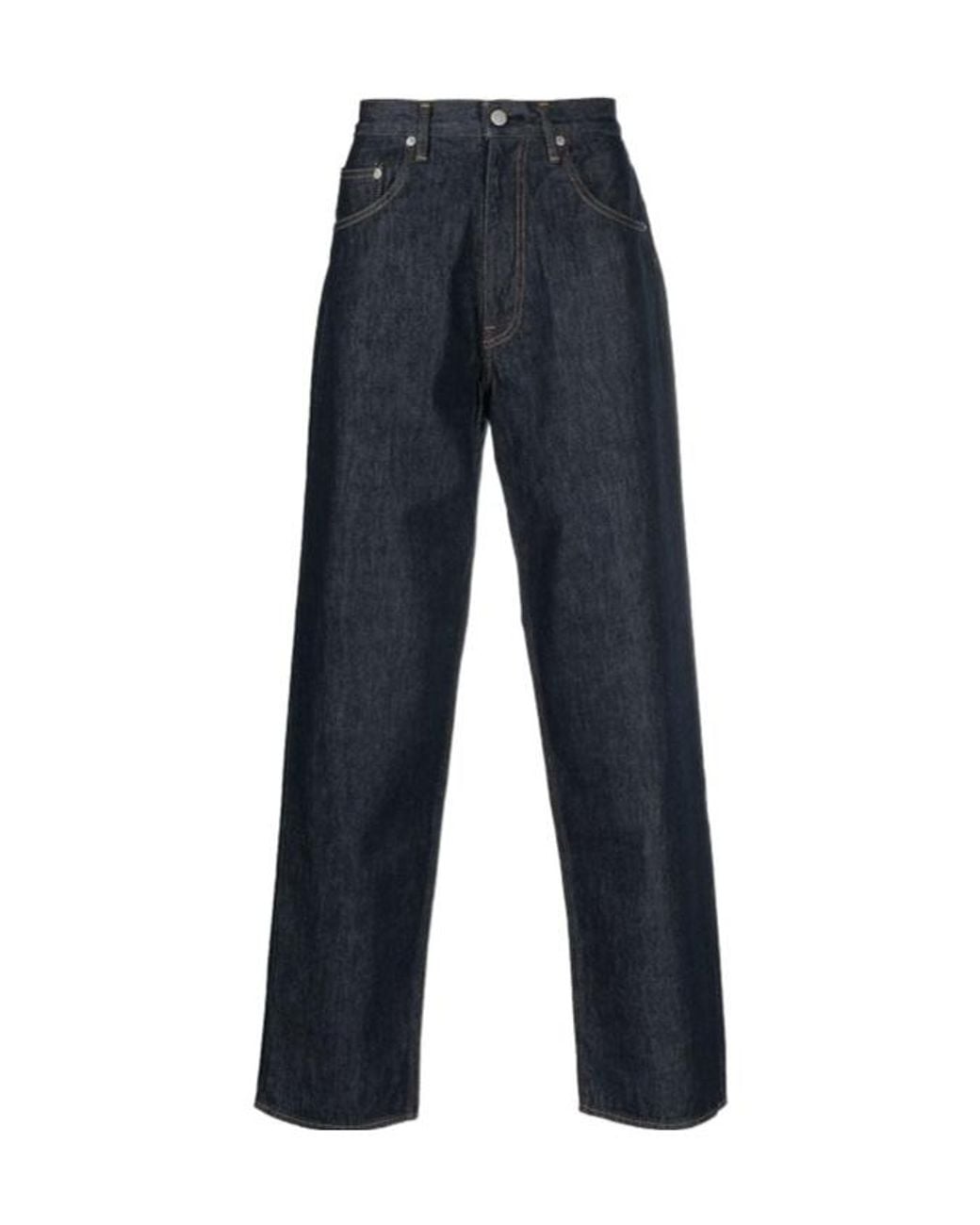 Auralee Blue オーラリー ハードツイスト ワイドレッグジーンズ for men