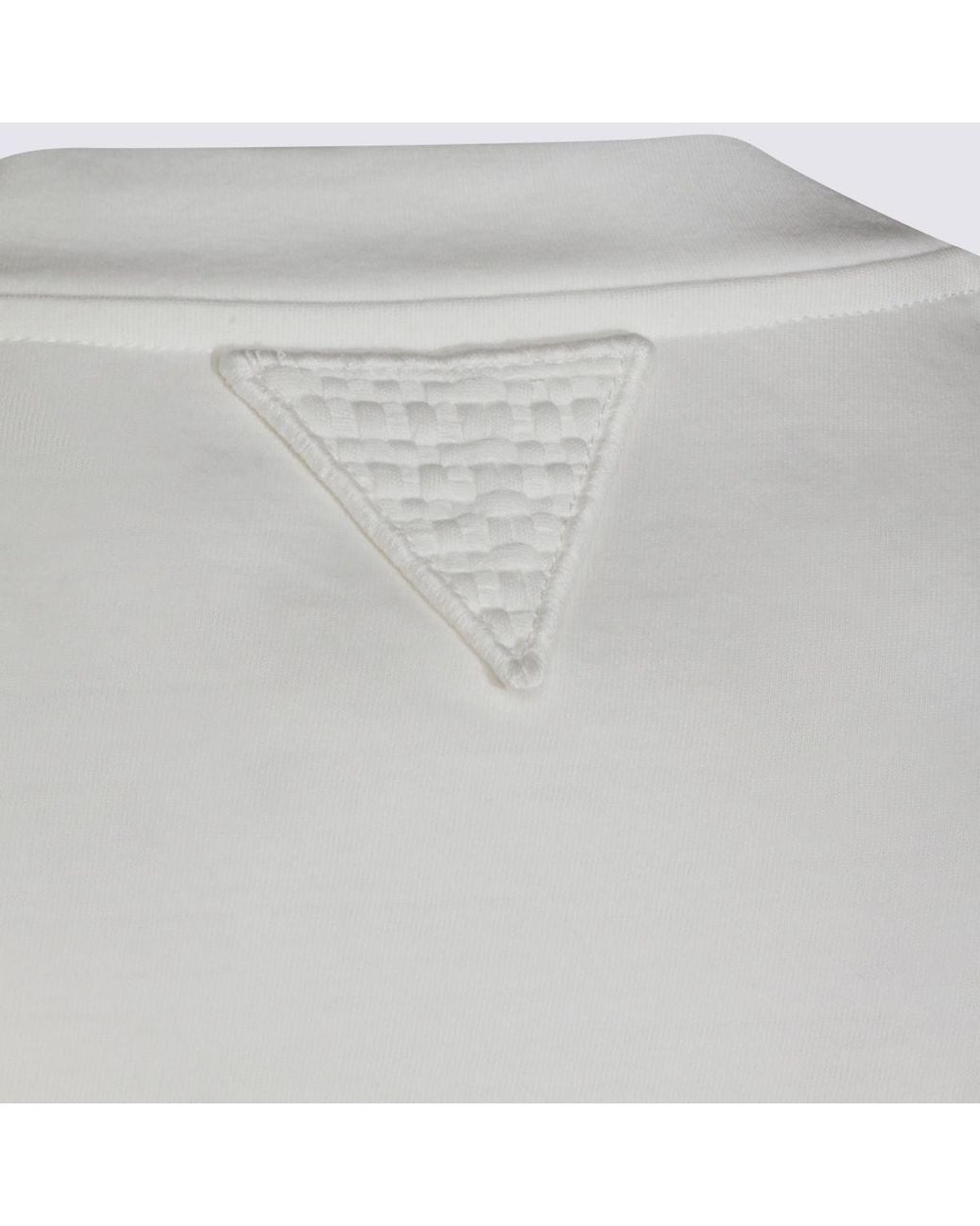 Bottega Veneta White Short-Sleeved Crewneck T-Shirt