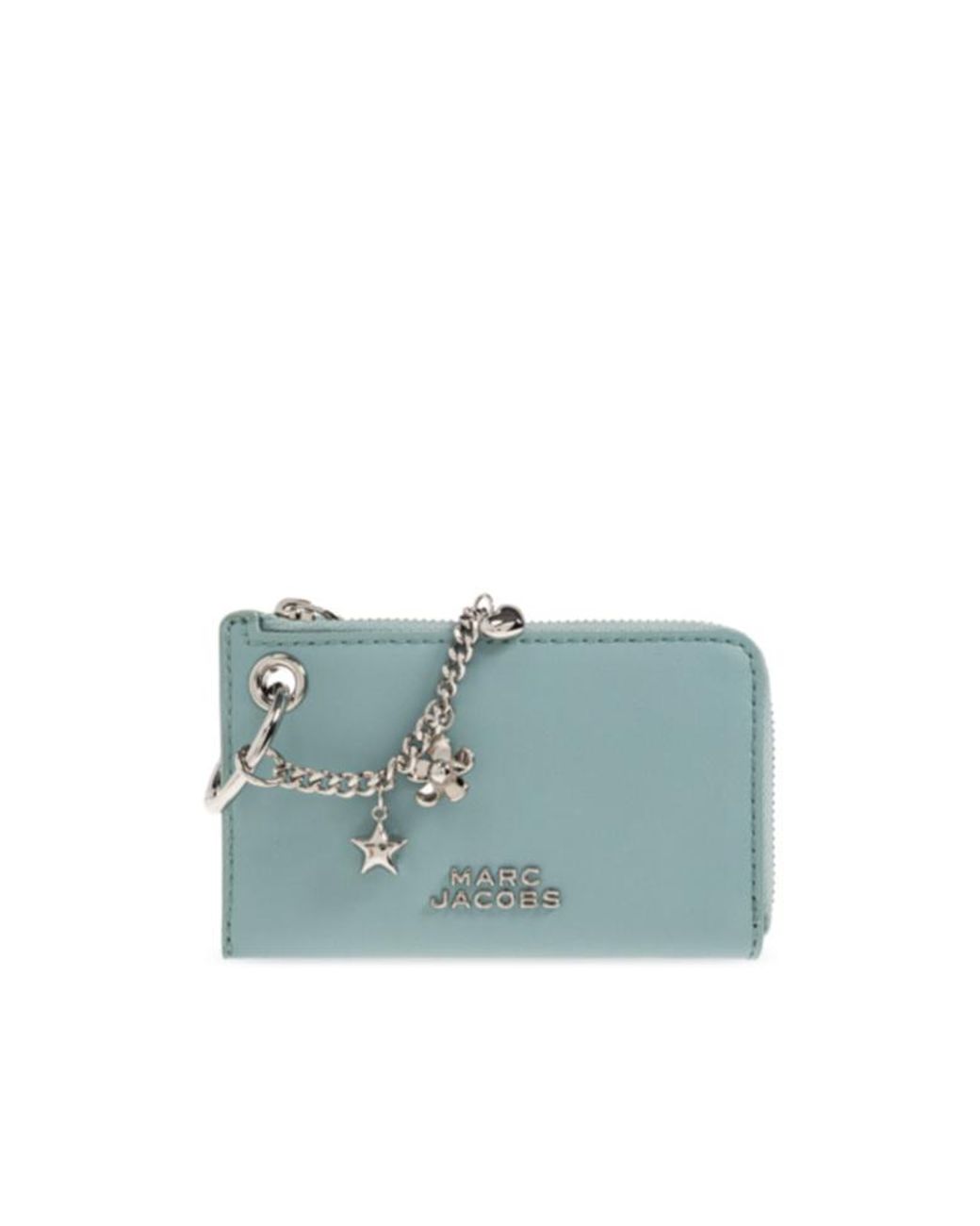 Marc Jacobs Blue The Everyday Top Zip Charm Wallet