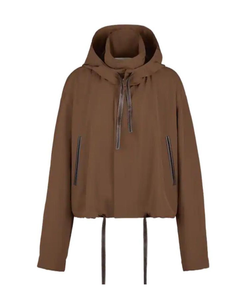 Tod's Brown Hooded Pocket Jacket