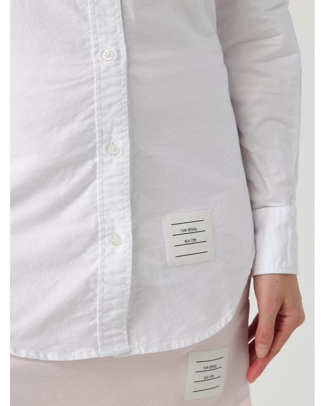 Thom Browne White Oxford Cotton Shirt