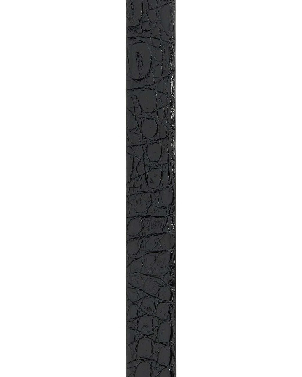 Tom Ford Black T Logo Embossed Buckle Belt for men