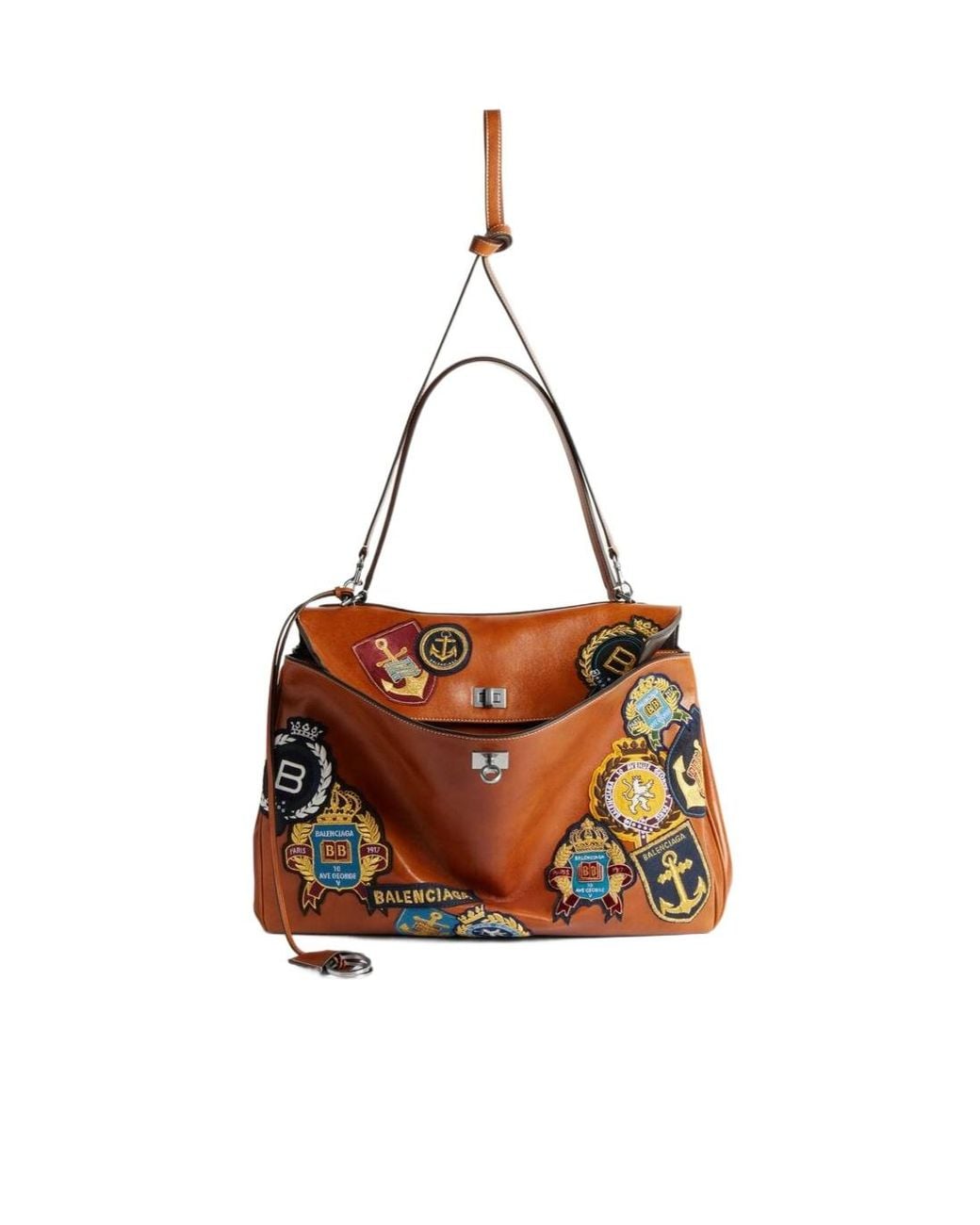 Balenciaga Brown Rodeo Large Handbag for men