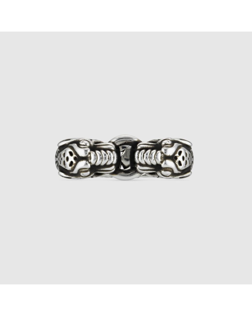 Gucci White Tiger Sterling Ring