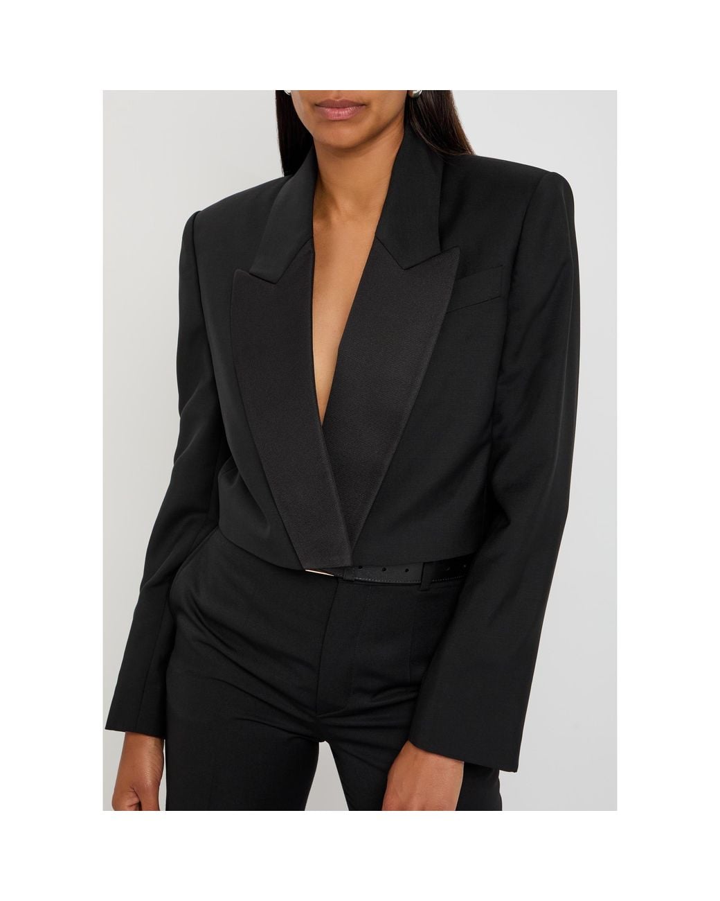 Givenchy Black Cropped Blazer