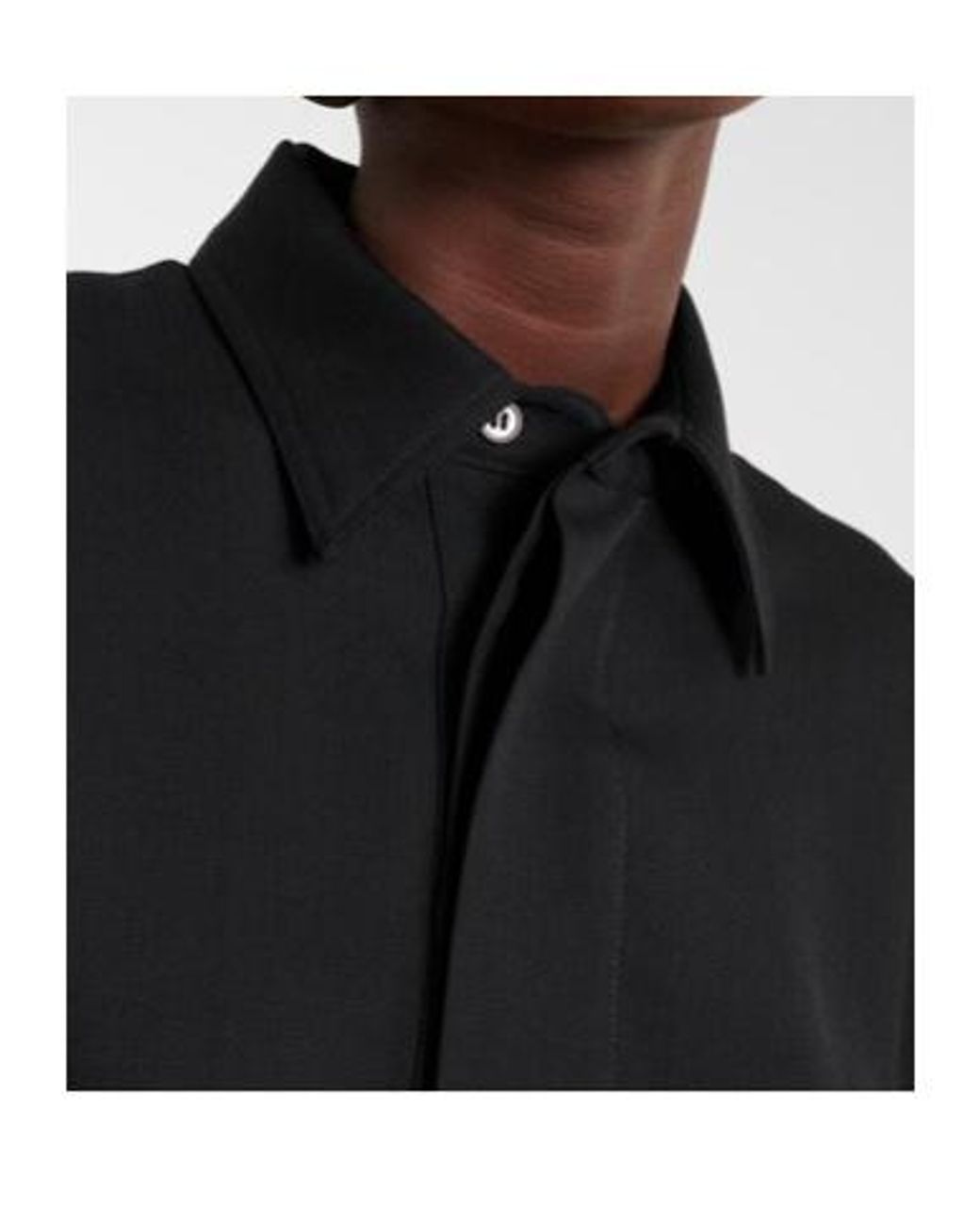 Plan C Black Wool-Blend Minidress