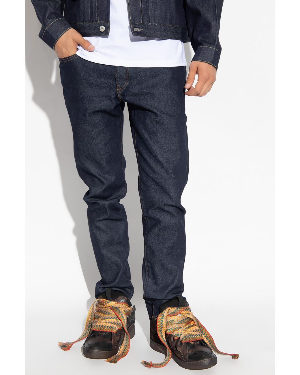 Levi's Blue 502 Tapered-Leg Jeans for men