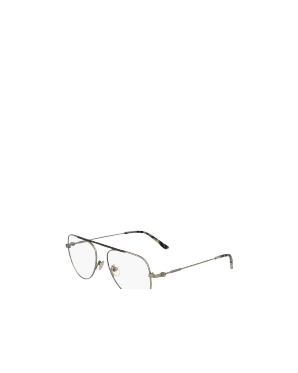 Calvin Klein White Ck 19152 Aviator-Frame Glasses for men