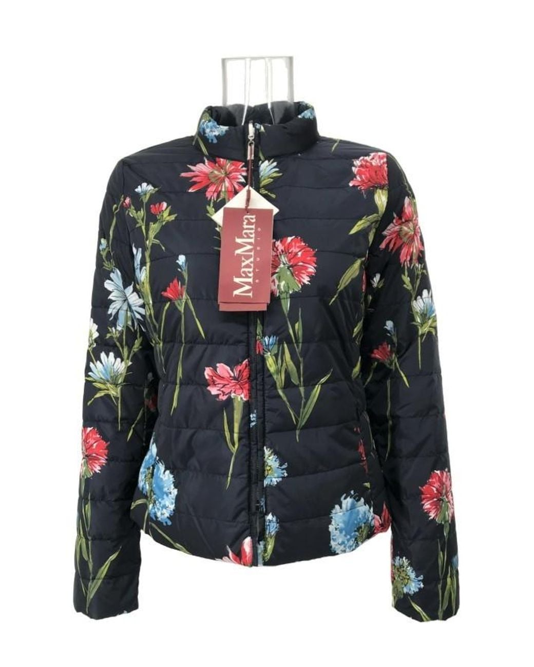 Max Mara Multicolor Long-Sleeved Down Jacket