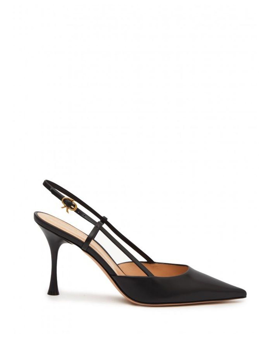 Gianvito Rossi Black Logo High Heels