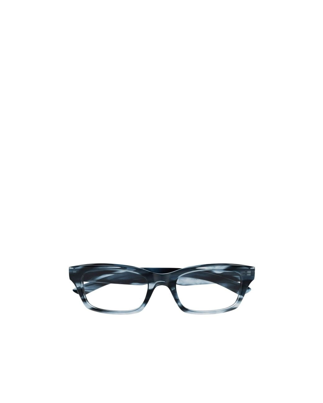Balenciaga Blue Eyewear Rectangle Frame Glasses for men