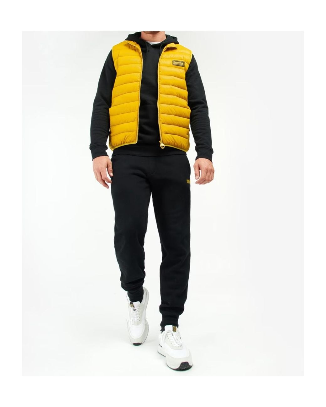 Barbour Yellow Quilted Gilet for men