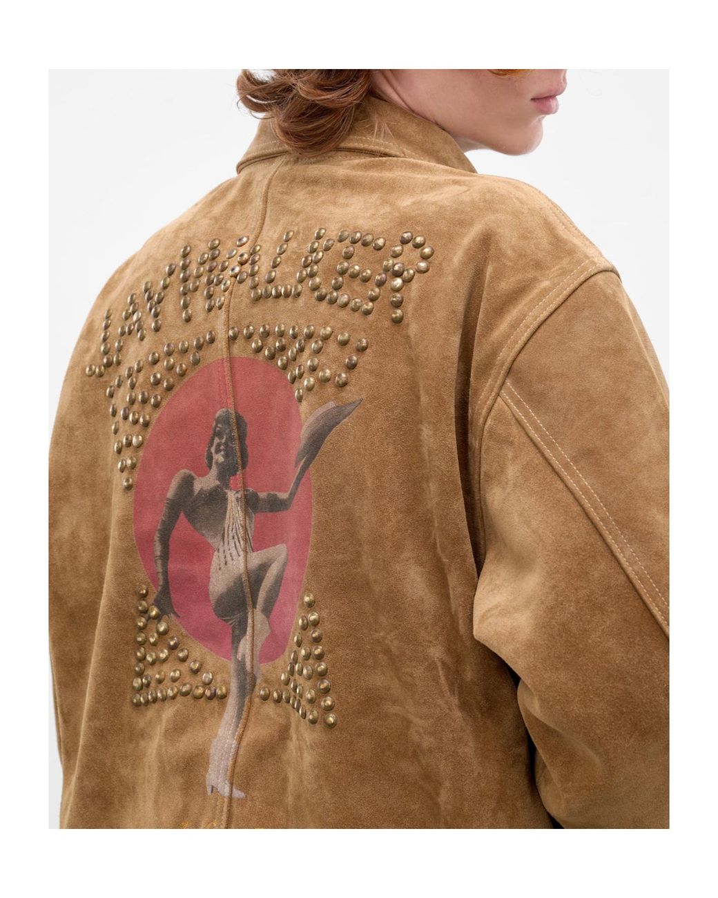 Paly Hollywood Brown Lapel Suede Jacket for men