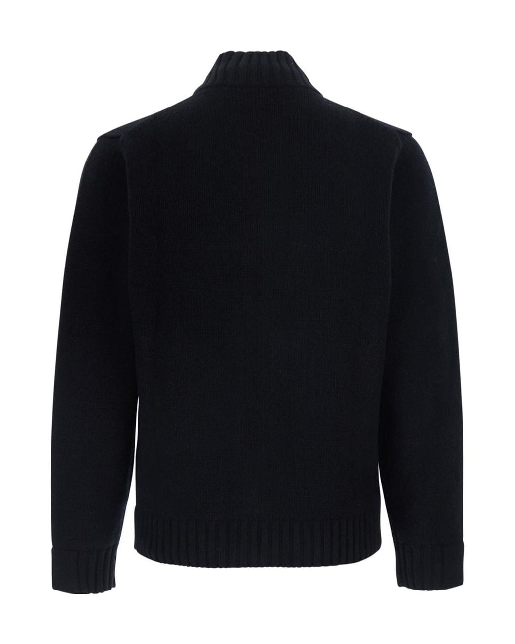 Kangra Cashmere Blue Long-Sleeve Zip-Up Cardigan for men
