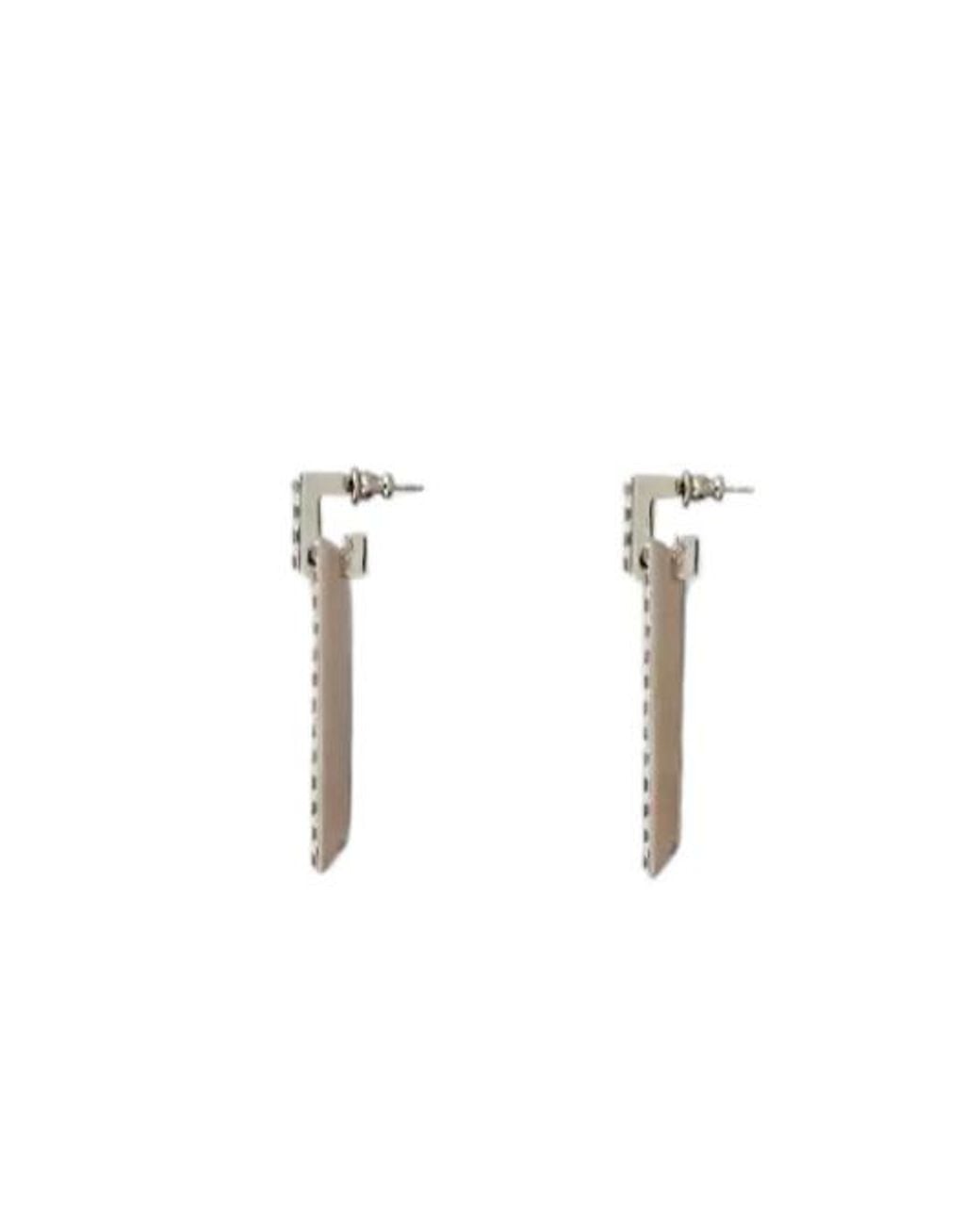 Roger Vivier White Trompette Earrings