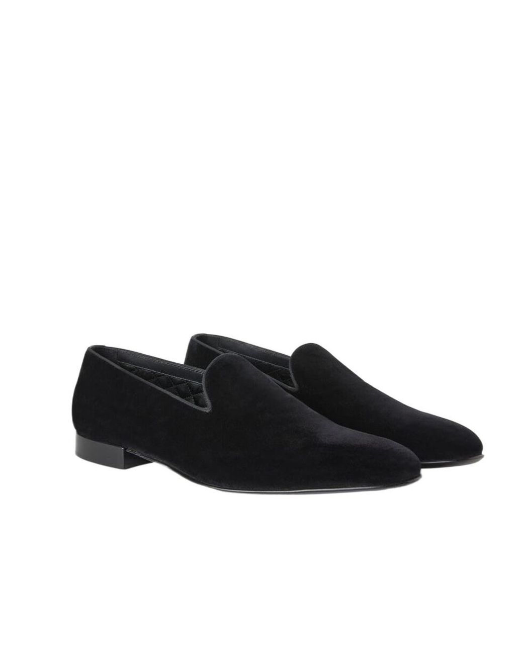 Loro Piana Black Round-Head Casual Shoes for men