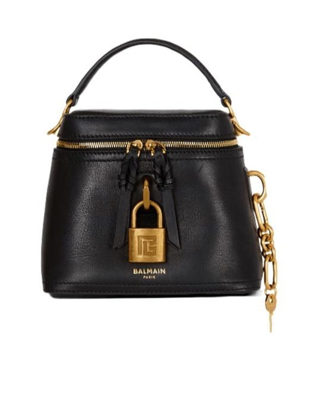 Balmain Black Pulse Vanity Bag