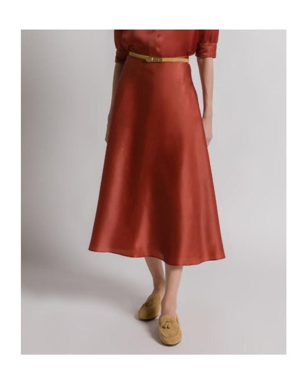 Alberta Ferretti Flared Midi Skirt