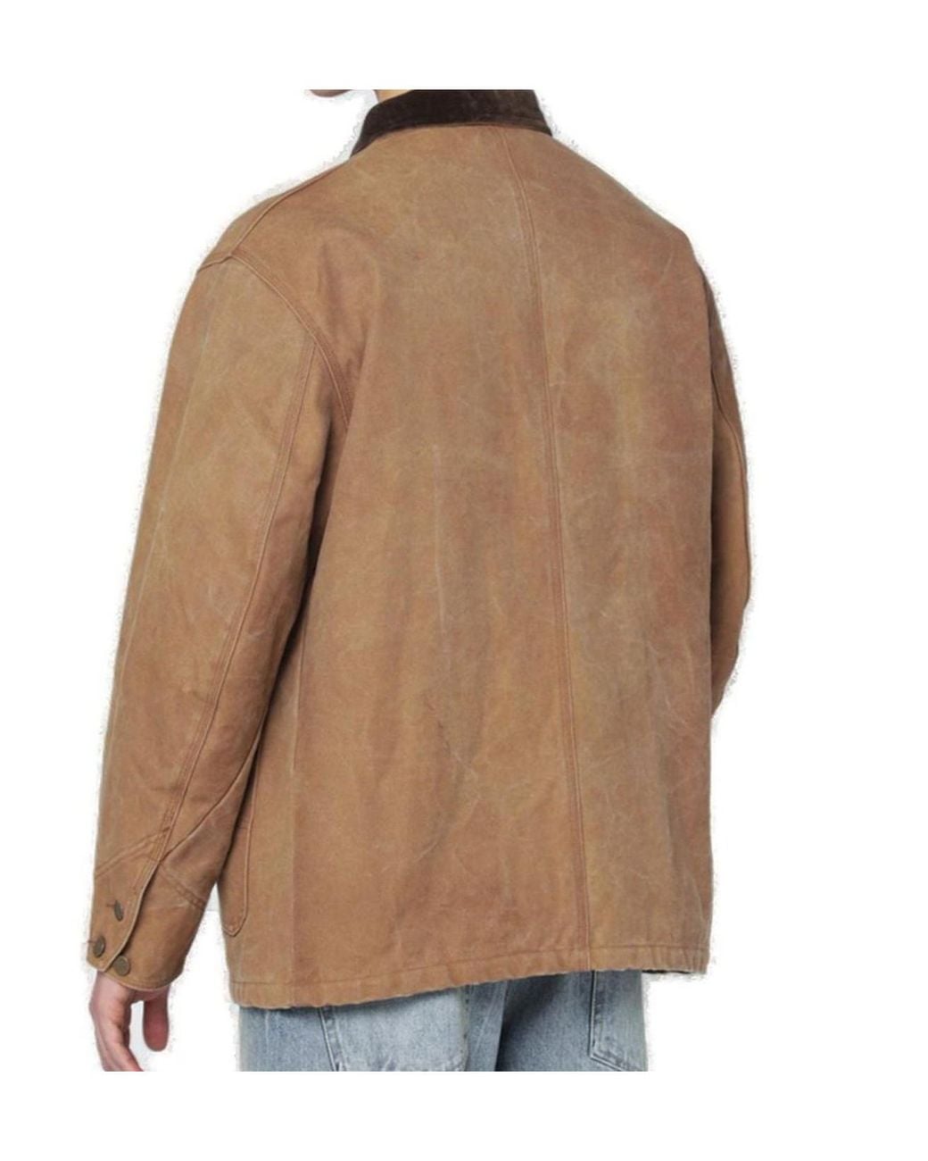 Needles Brown Single Breasted Jacket for men