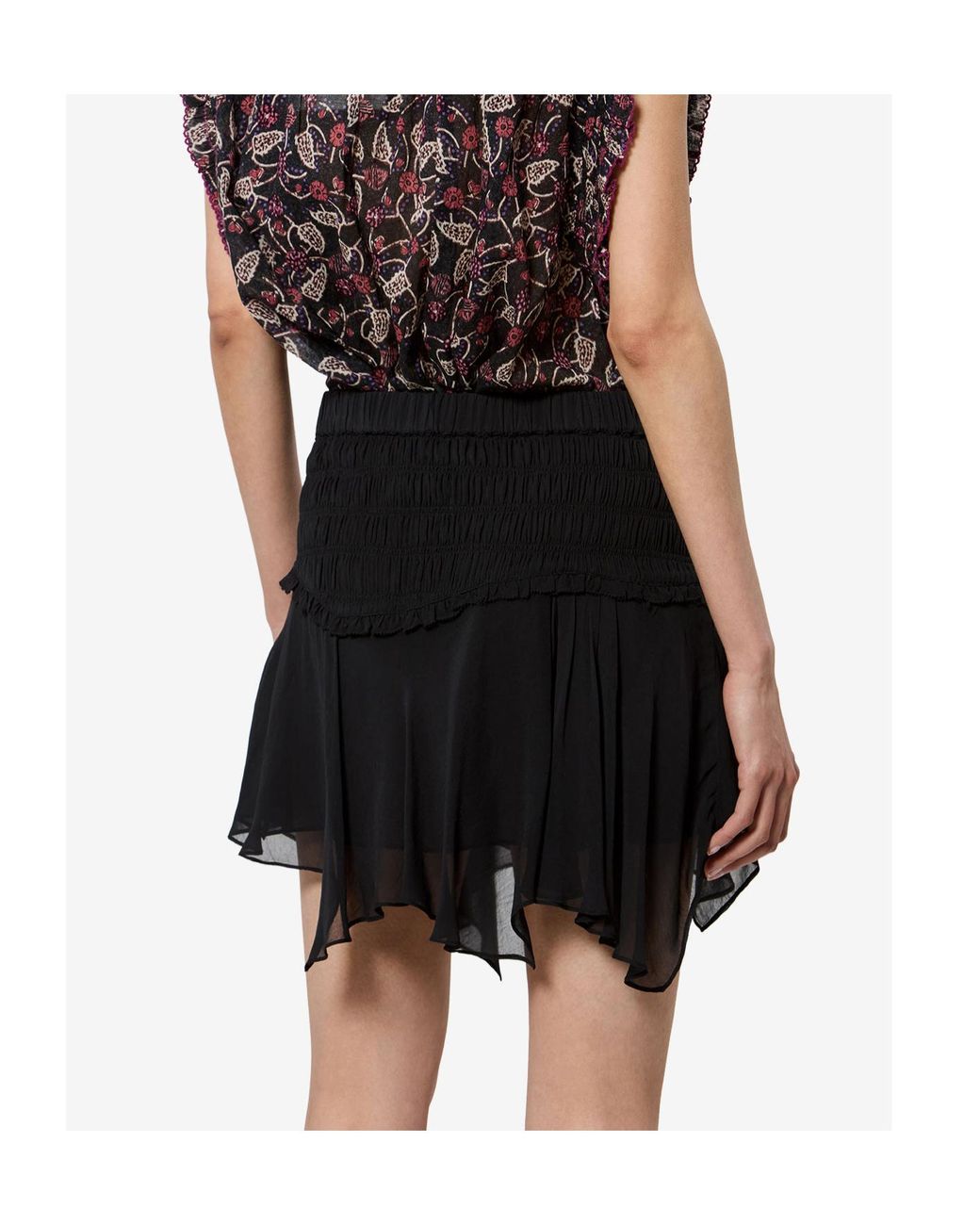 Isabel Marant Black Isabel Marant Étoile Fiala Ruffled Skirt
