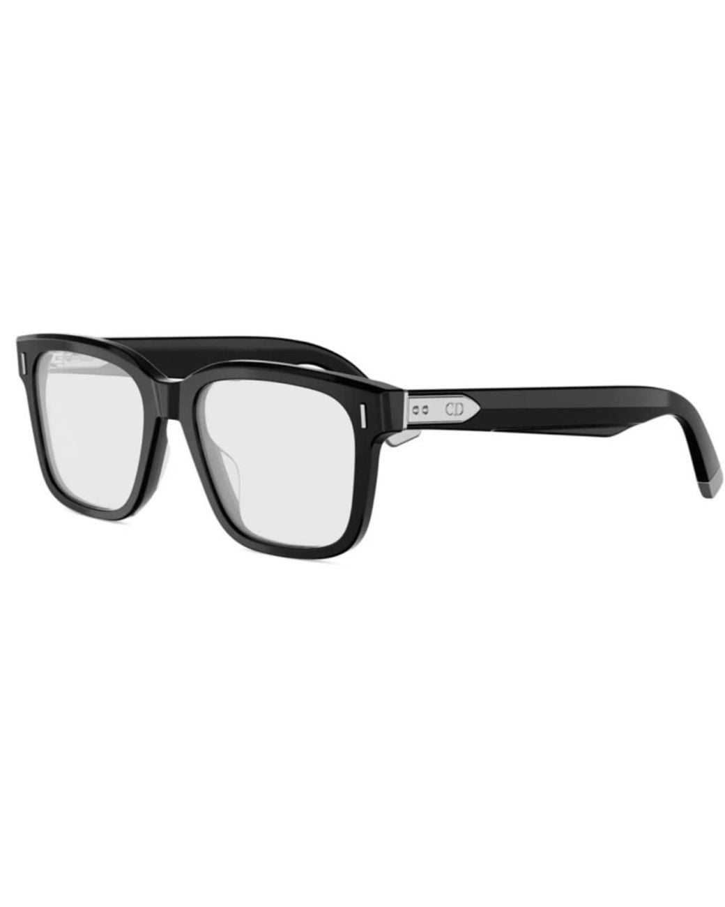 Dior White Eyewear Tailoring Rectangular Glasses for men