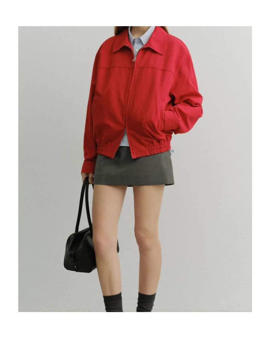 DUNST Gray Micro Mini Skirt