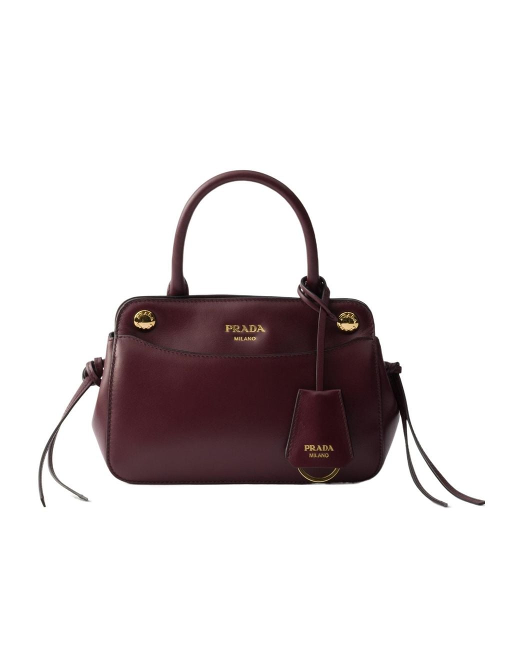 Prada Purple Carry Mini Leather Handbag