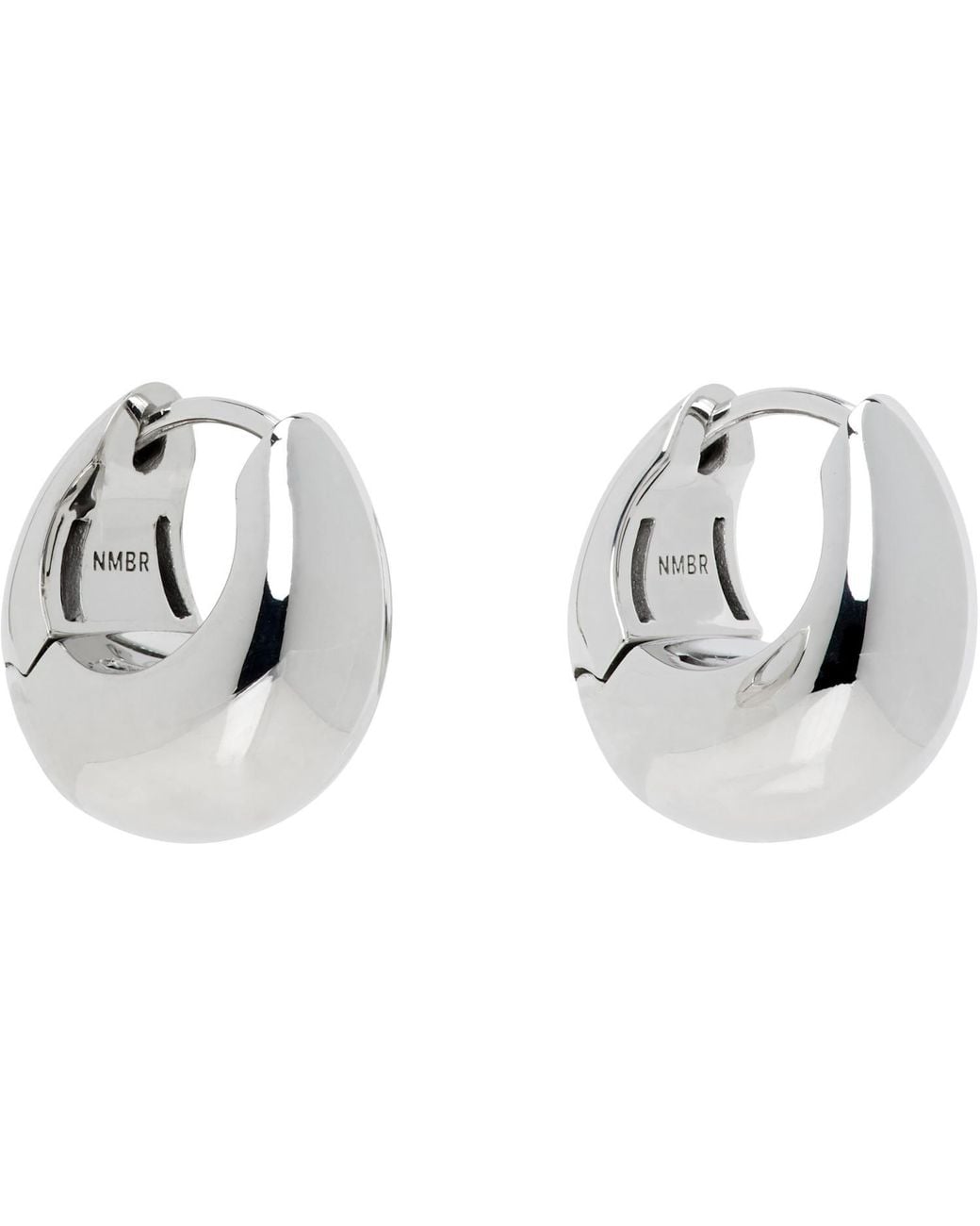NUMBERING White Boop Earrings for men