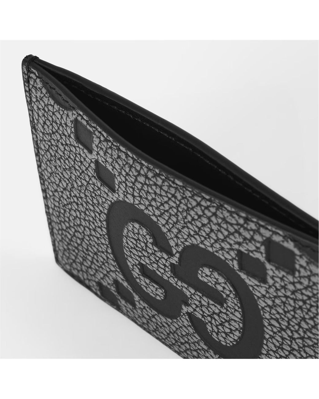 Gucci Gray Logo Card Holder for men