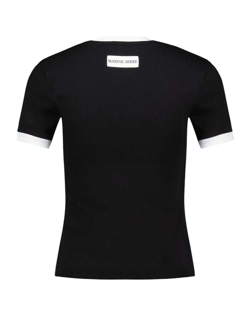 MARINE SERRE Black Moon Logo Jersey T-Shirt for men