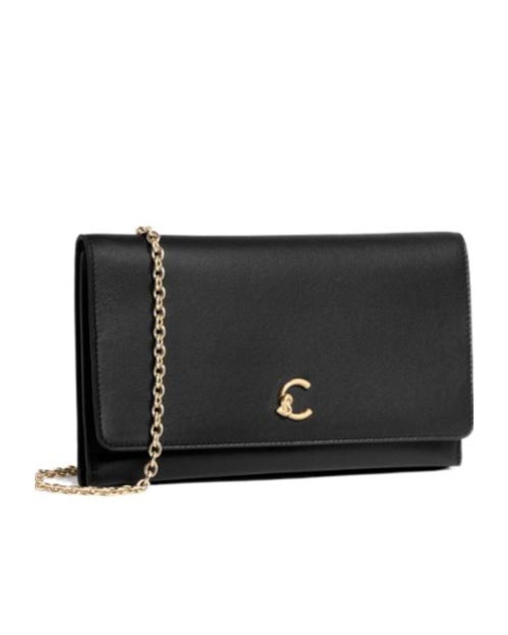 Coccinelle Black Mini C-Me Light Logo-Plaque Cross Body Bag