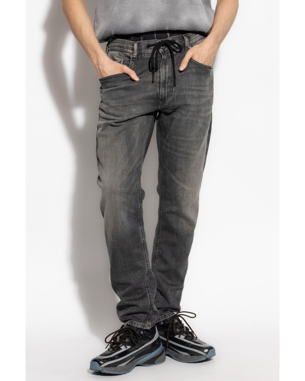DIESEL Gray 2032 D-Krooley-B Jeans for men