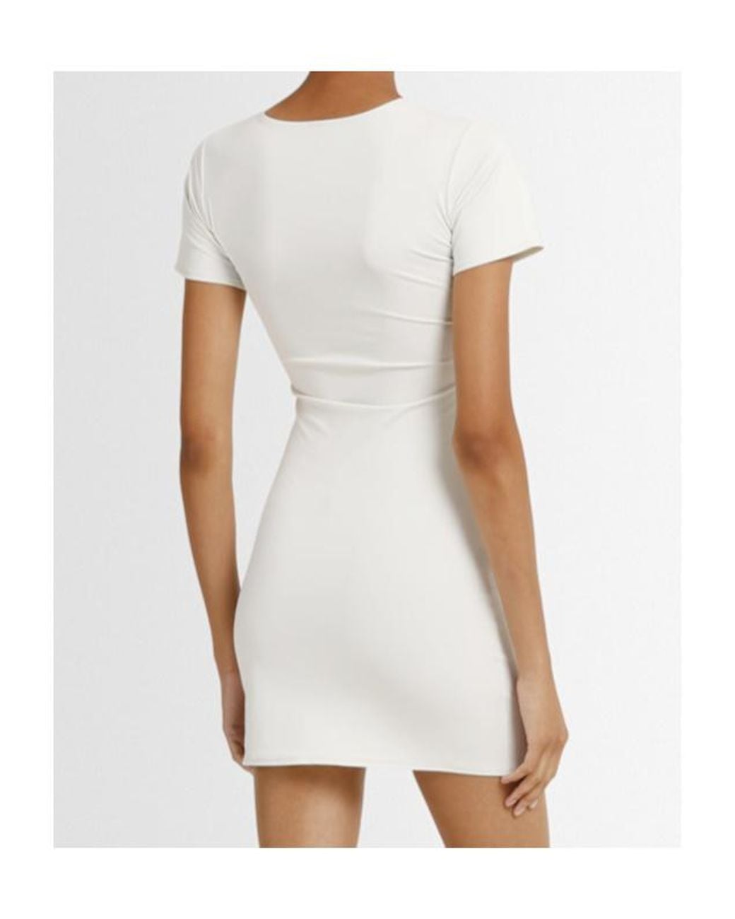 Entire studios White Mini T-Shirt Dress