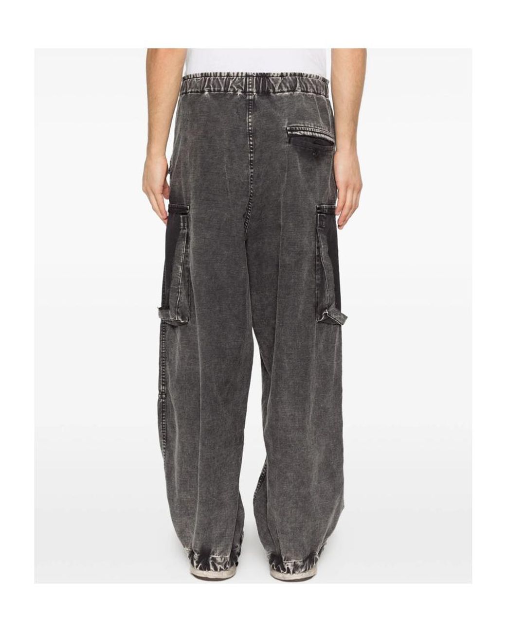 Maison Mihara Yasuhiro Gray Drawstring Cargo Pants for men
