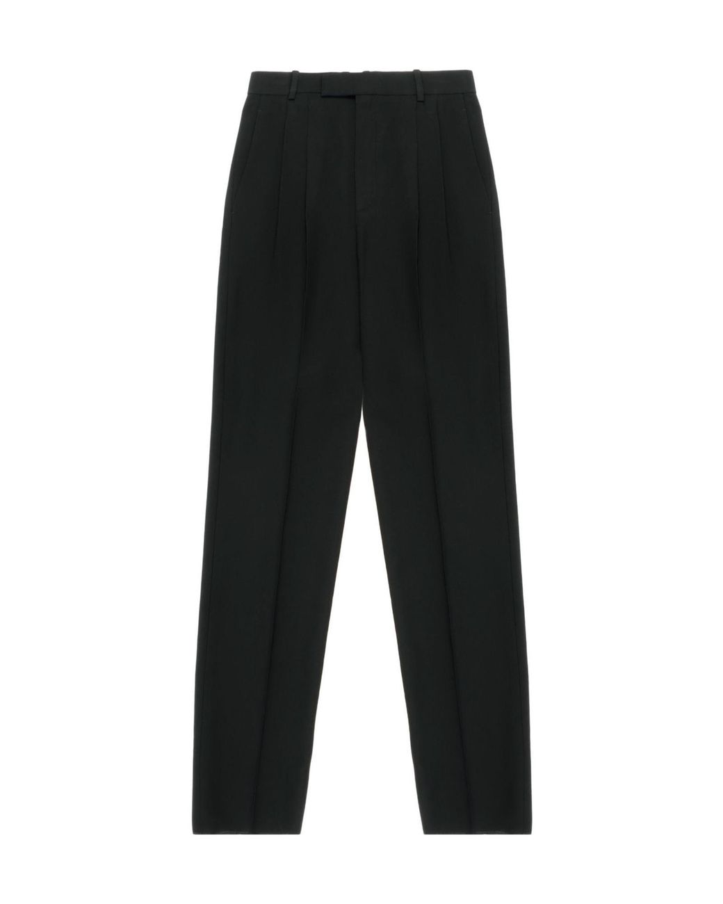 Saint Laurent Multicolor Pleated Straight Leg Pants