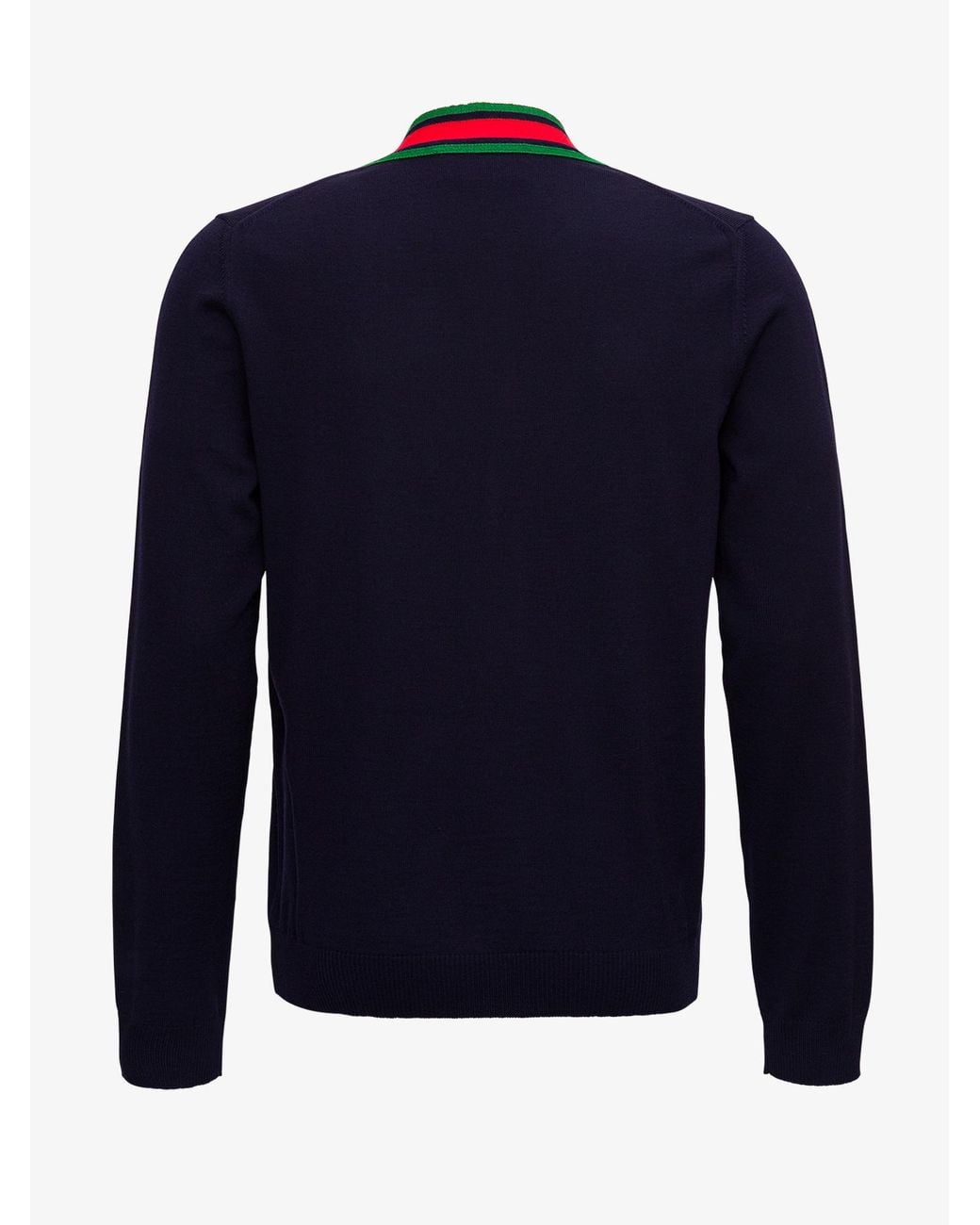 Gucci Blue Wool Knitted Cardigan for men