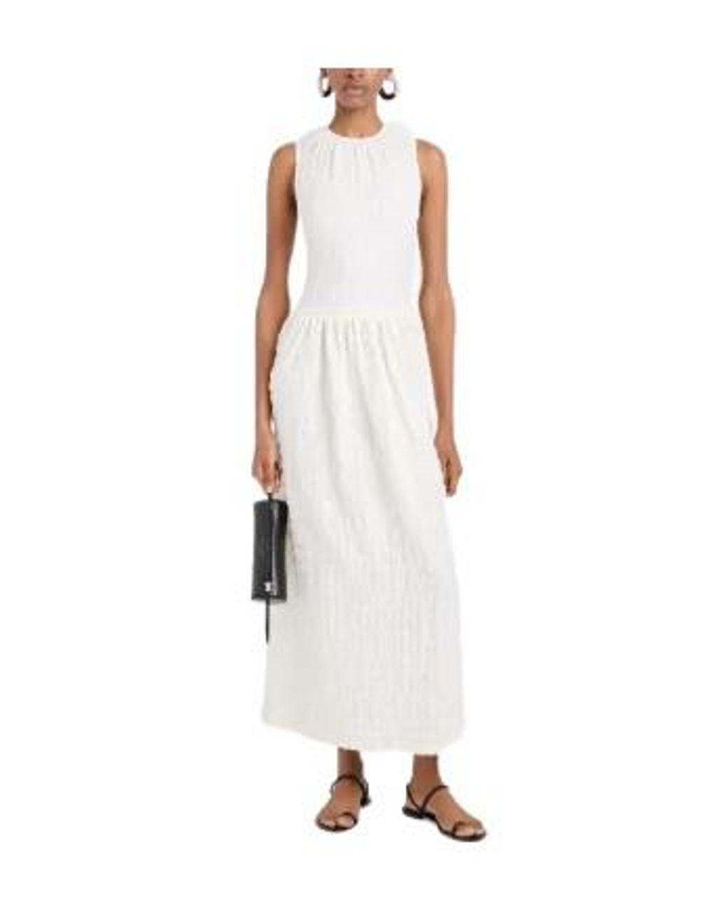 Proenza Schouler White Zoira Textured Dress