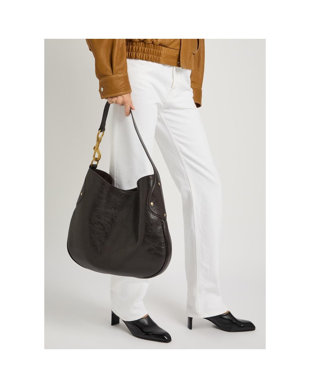 Mulberry Black Glossy Casual Shoulder Bag