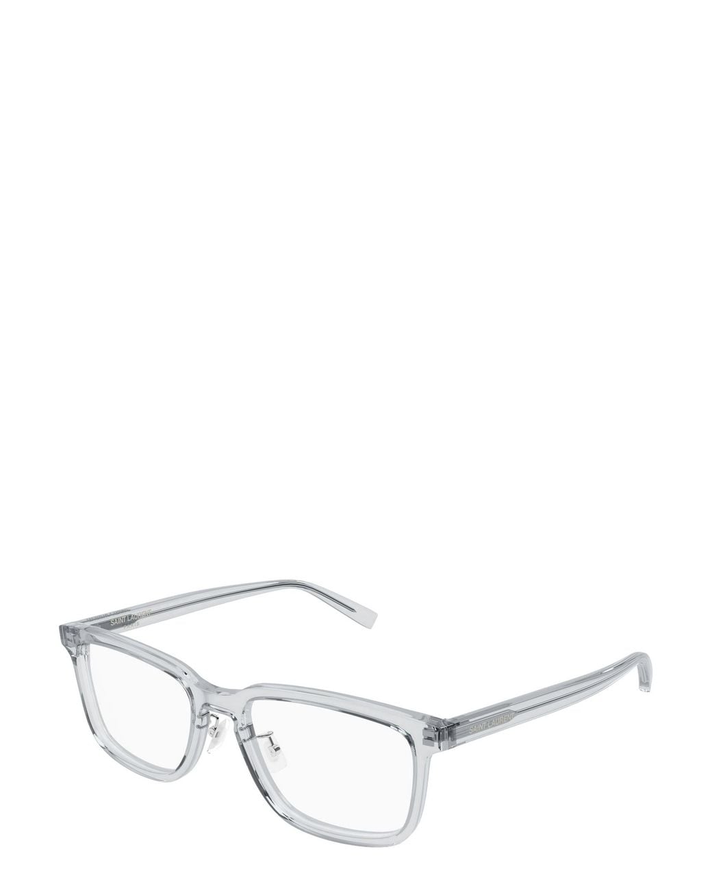 Saint Laurent White Eyewear Square Frame Glasses for men