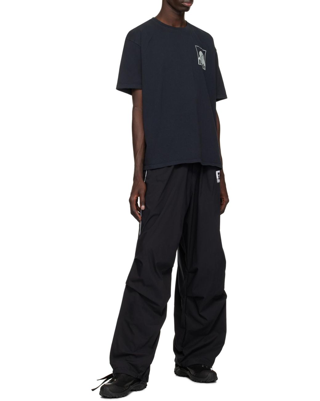 Rhude Black Moonlight Badge Tee for men