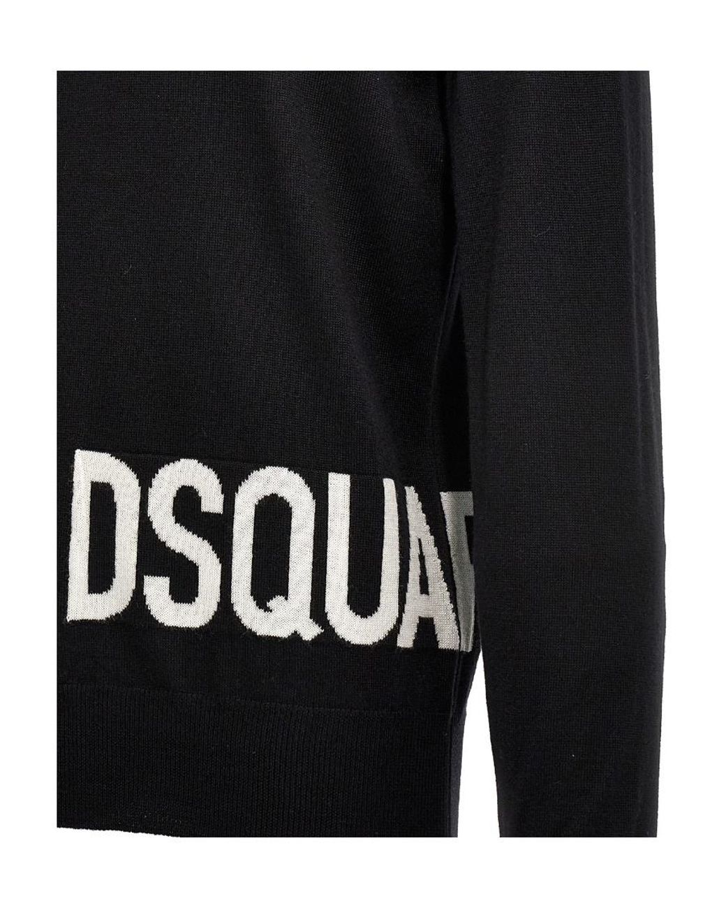 DSquared² Black Jumper for men