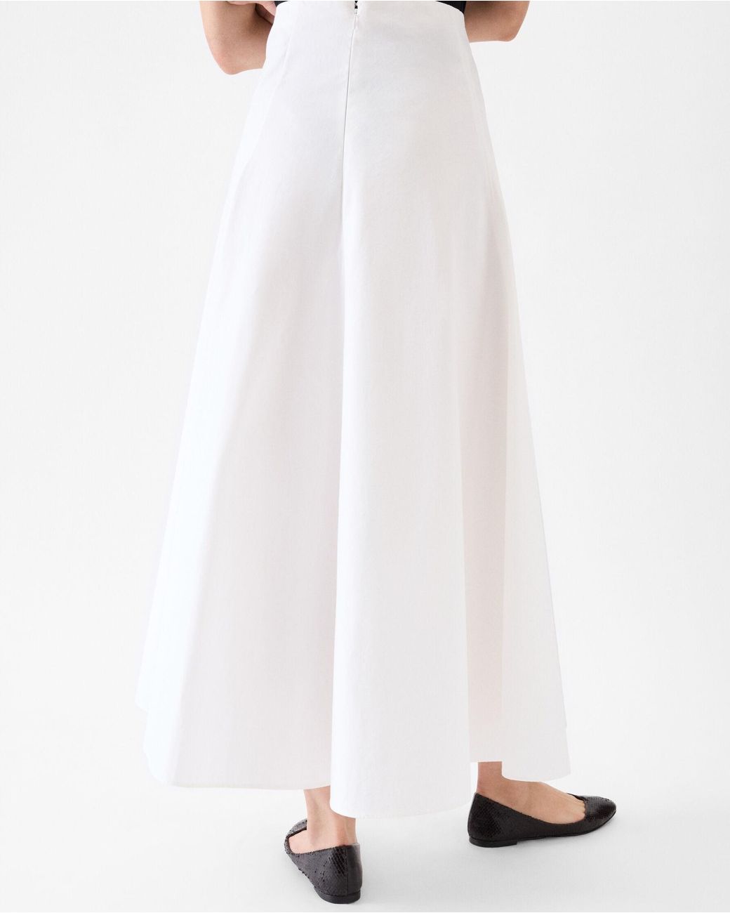 Jacquemus White La Jupe Triangle Flared Skirt