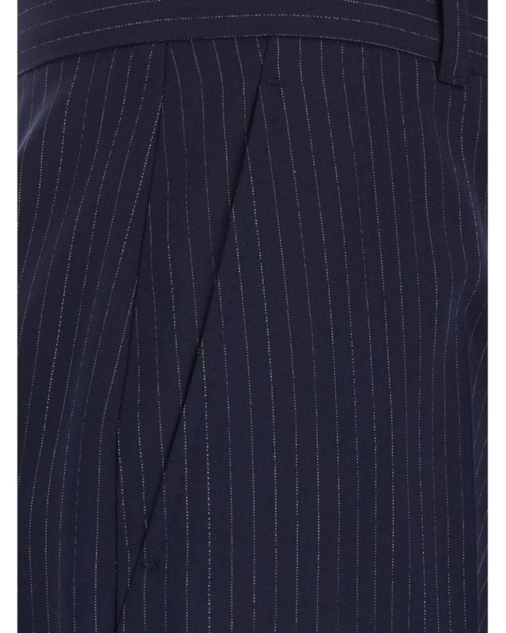 Max Mara Blue Studio Mstcambusa Striped Trousers