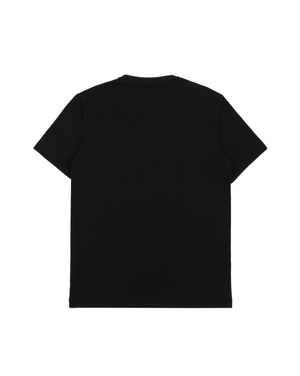 EA7 Black Logo Printed T-Shirt With Round Neck for men