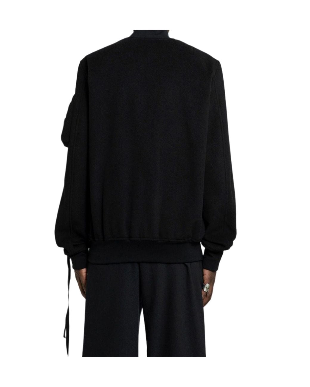 Ann Demeulemeester Black Dries Bomber Jacket for men