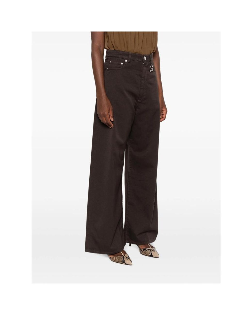 Sportmax Gray Belt Loop Jeans