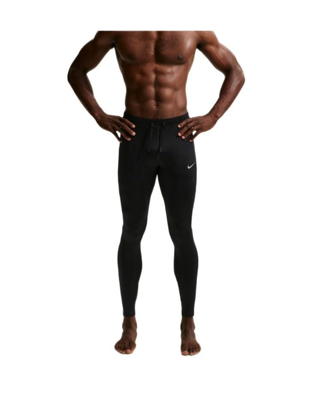 Nike Black Miler Dri-Fit Running Tights for men