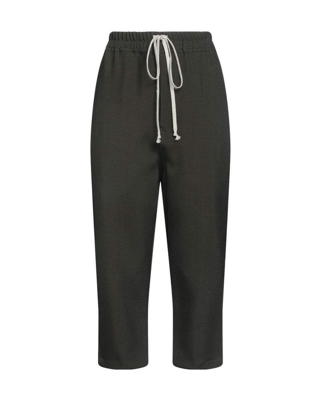 Rick Owens Black Solid Color Casual Trousers