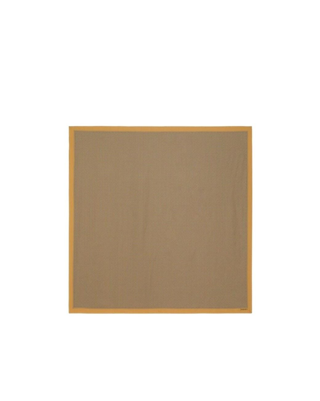 Saint Laurent Natural Marama Geometric Scarf for men